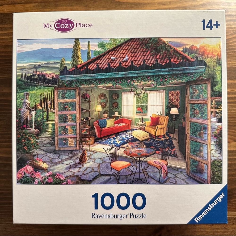 Complete Cozy Garden Ravensburger Puzzle